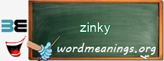 WordMeaning blackboard for zinky